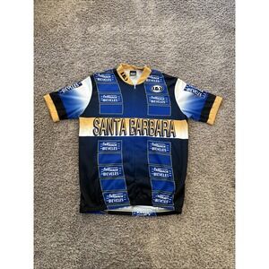 Vintage Louis Garneau cycling jersey Santa Barbara Fastrack Bicycles Medium M‎